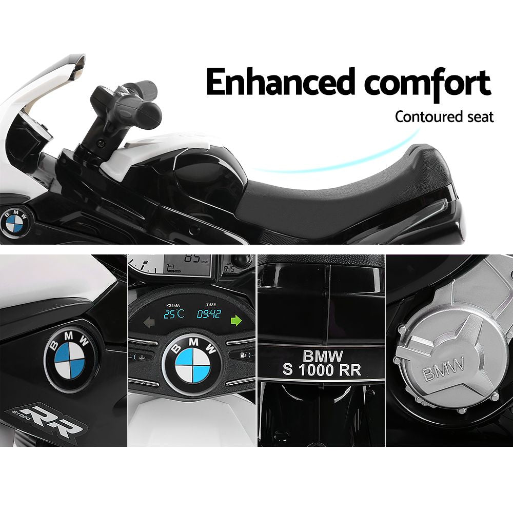 Kids Ride On Motorbike BMW Licensed S1000RR Motorcycle Car Black - image4