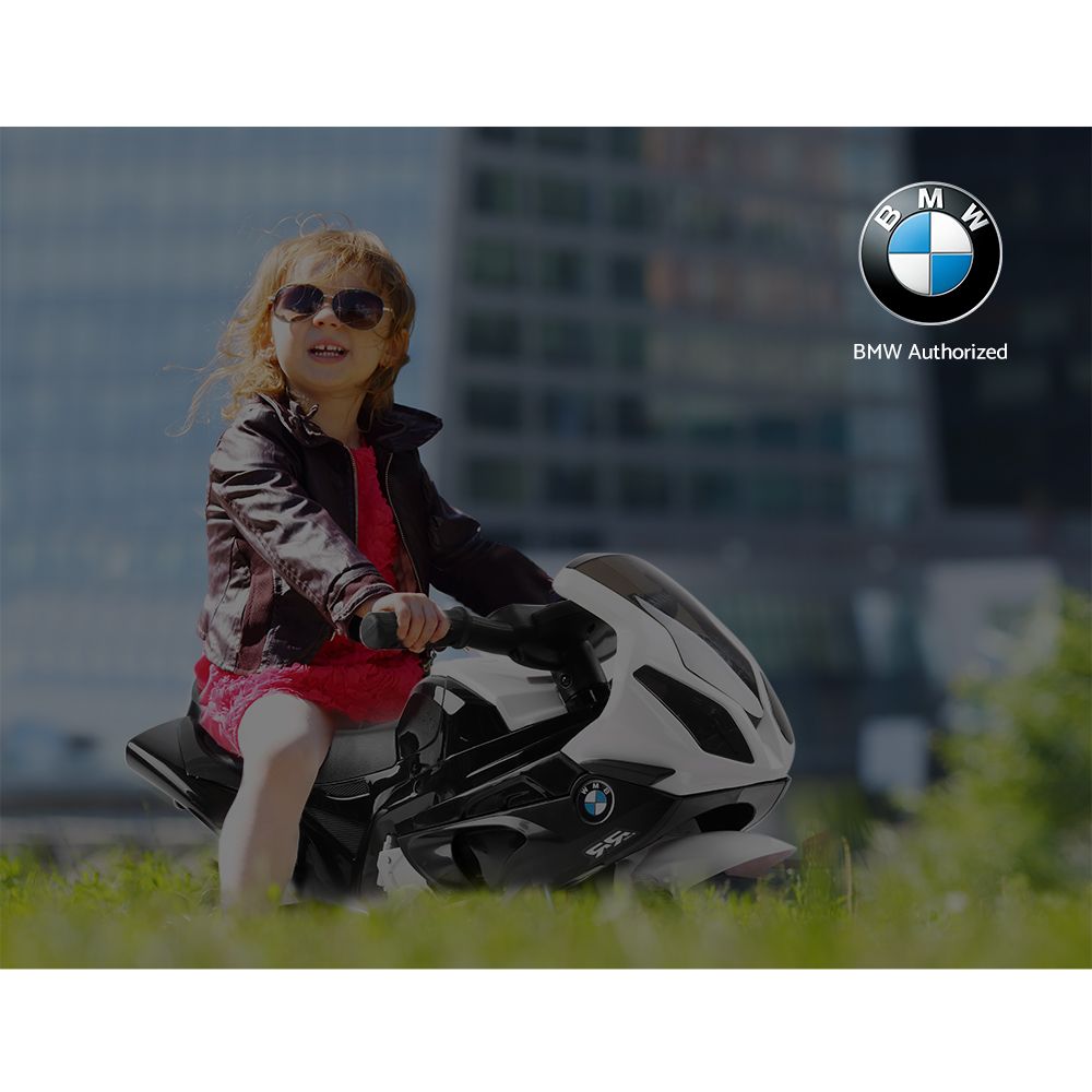 Kids Ride On Motorbike BMW Licensed S1000RR Motorcycle Car Black - image6