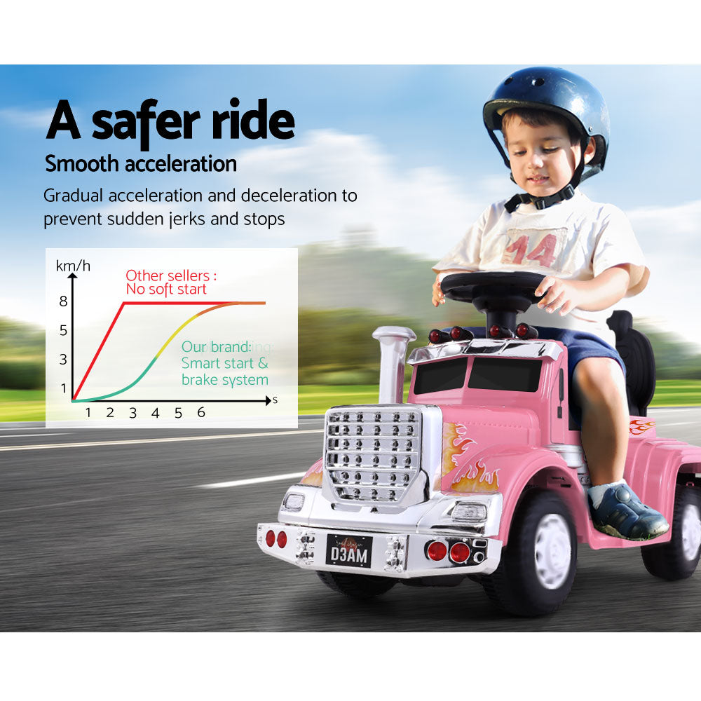 Ride On Cars Kids Electric Toys Car Battery Truck Childrens Motorbike Toy Rigo Pink - image9