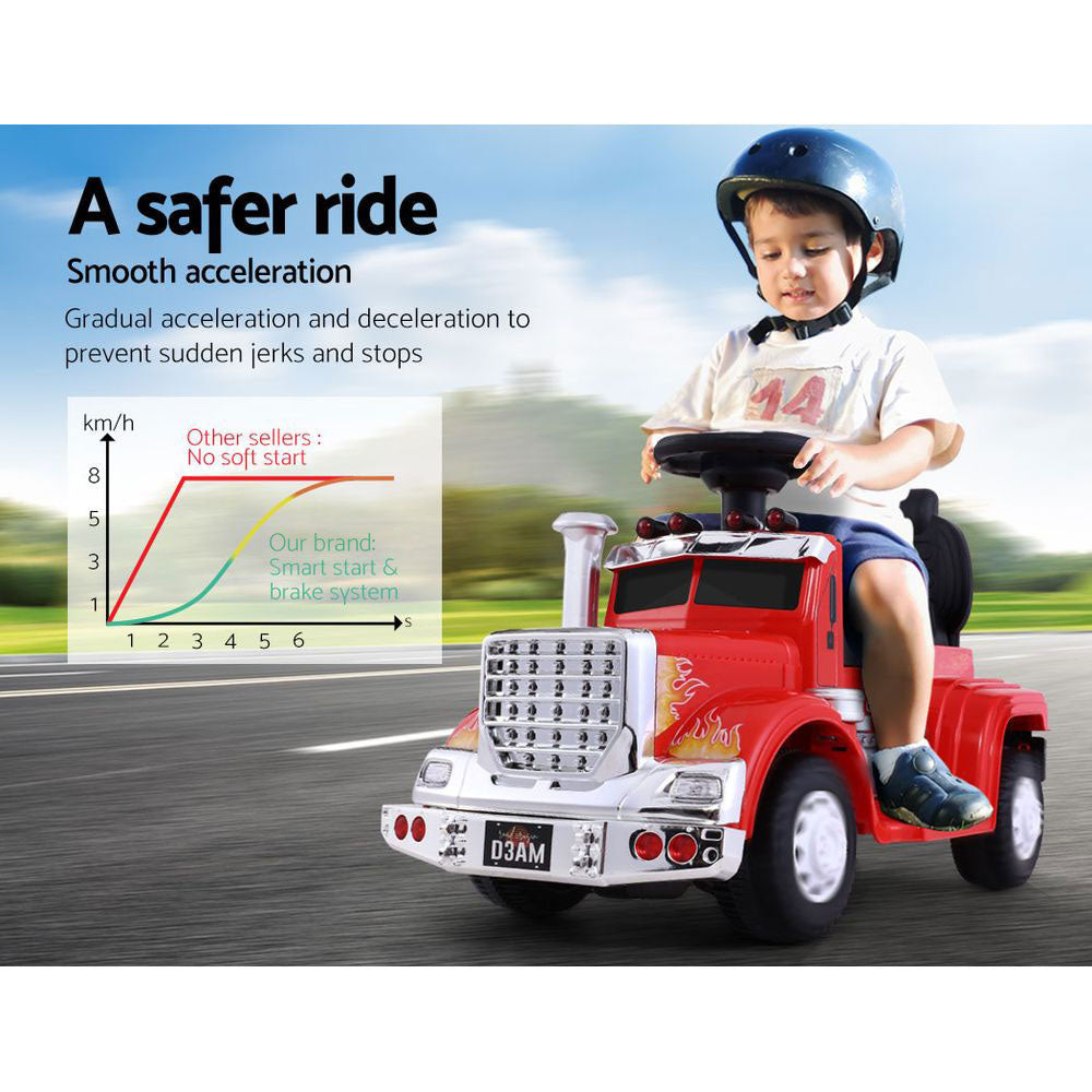 Ride On Cars Kids Electric Toys Car Battery Truck Childrens Motorbike Toy Rigo Red - image9