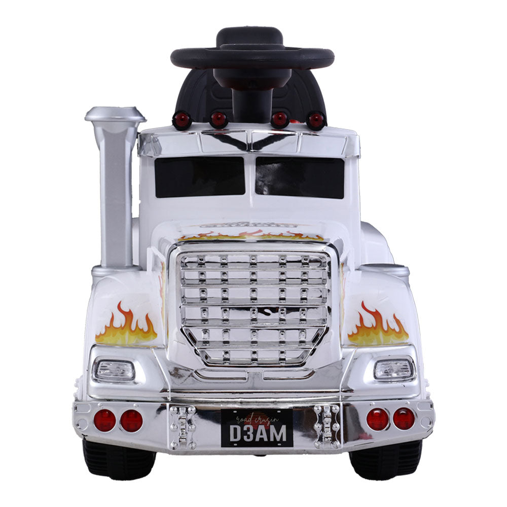 Ride On Cars Kids Electric Toys Car Battery Truck Childrens Motorbike Toy Rigo White - image3