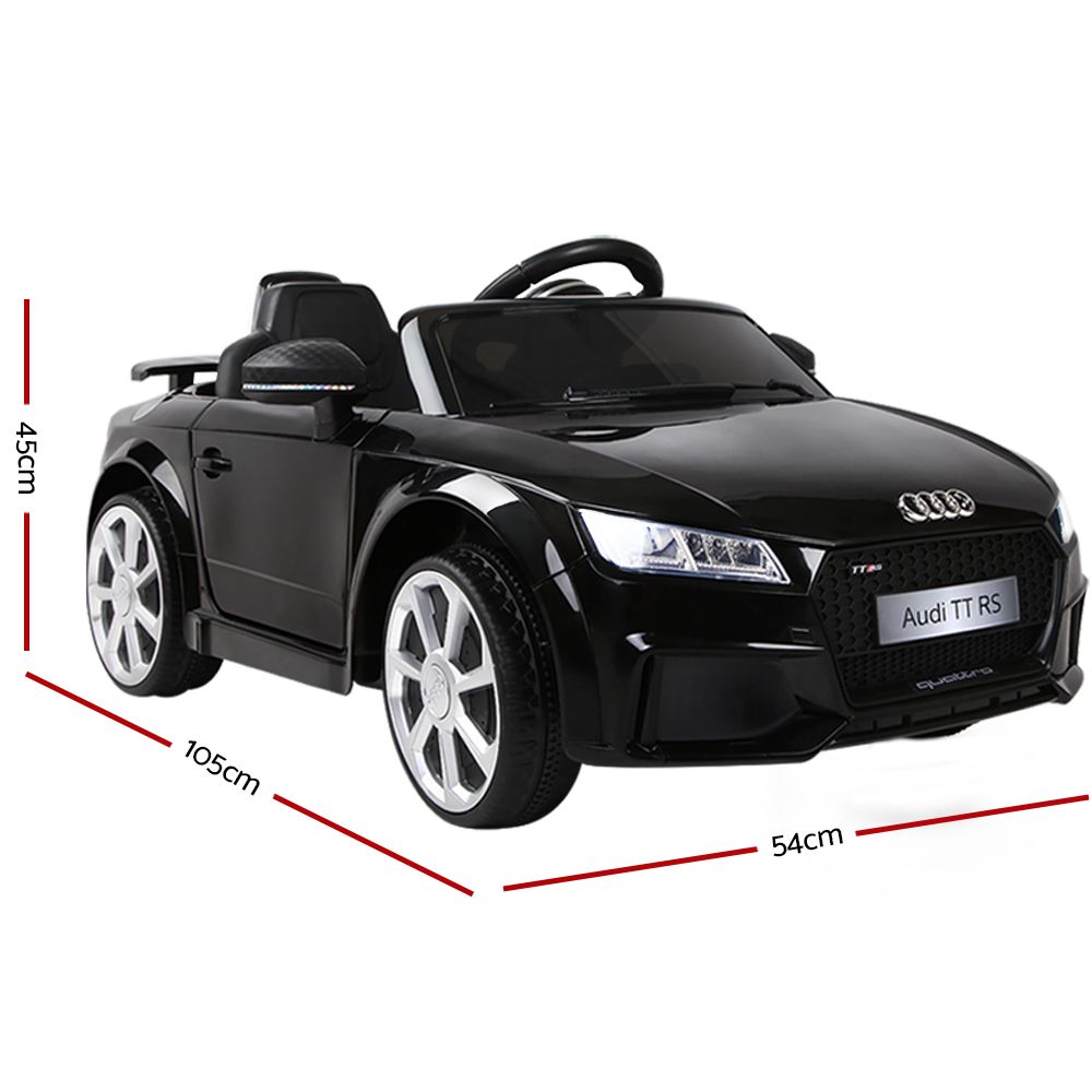 Kids Ride On Car Audi Licensed TT RS Black - image2