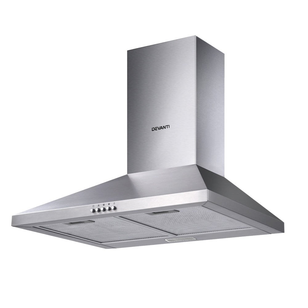 Range Hood 60cm 600mm Kitchen Canopy Stainless Steel Rangehood Wall Mount - image1