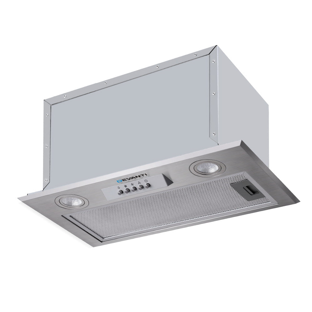 Range Hood Rangehood Undermount Built In Stainless Steel Canopy 52cm 520mm - image1