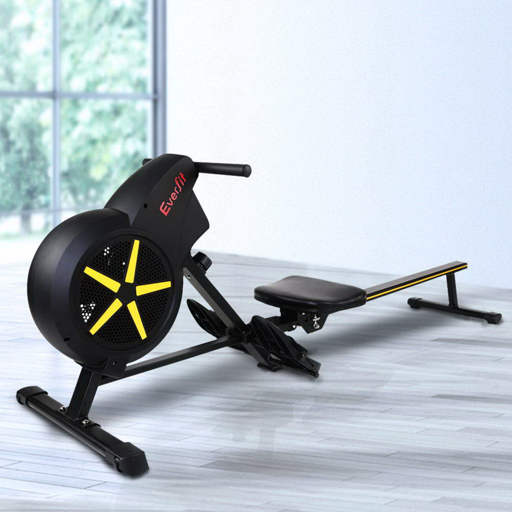Rowing Exercise Machine Rower Resistance Fitness Home Gym Cardio Air - image7