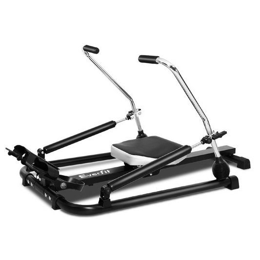 Rowing Exercise Machine Rower Hydraulic Resistance Fitness Gym Cardio - image1