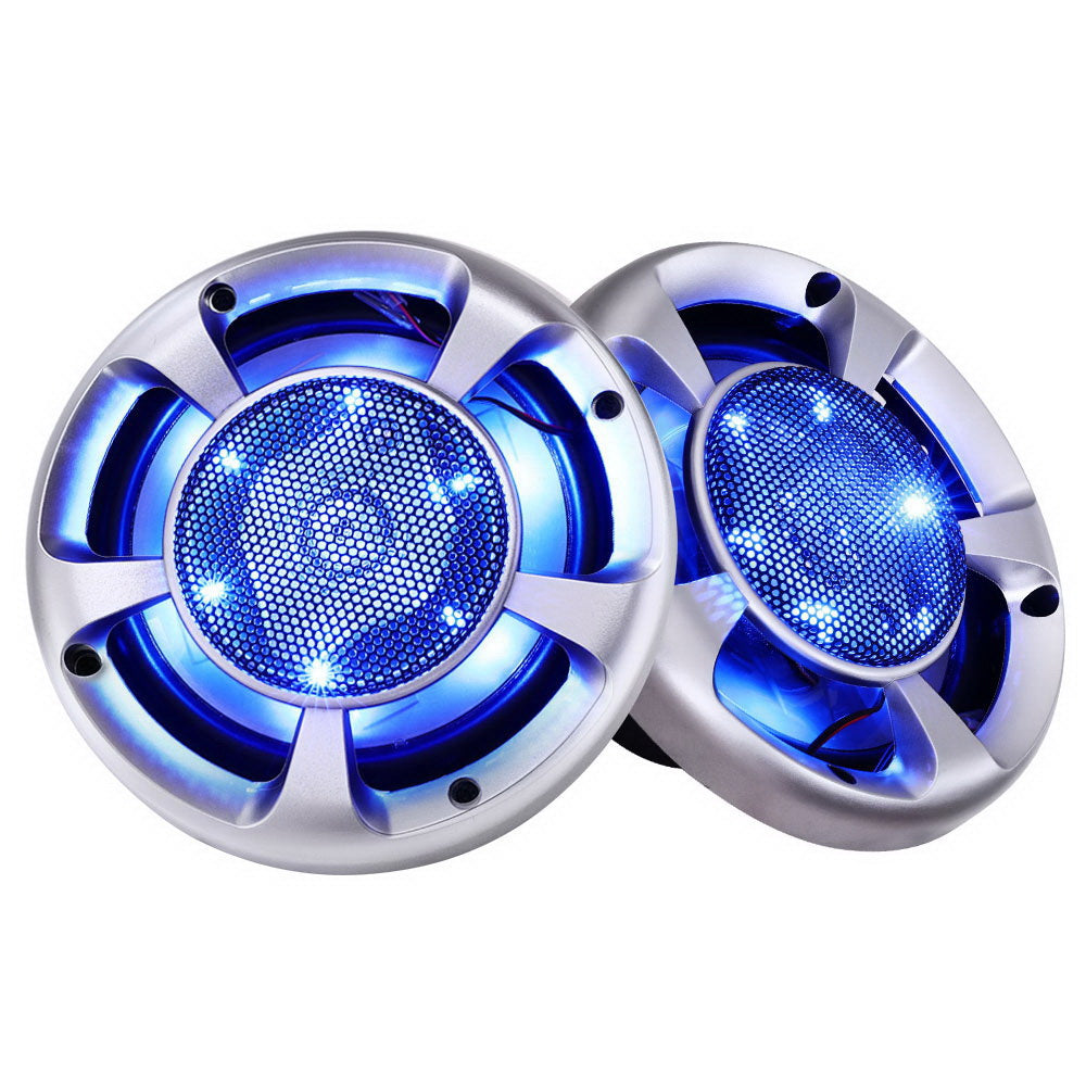 Set of 2 6.5inch LED Light Car Speakers - image1