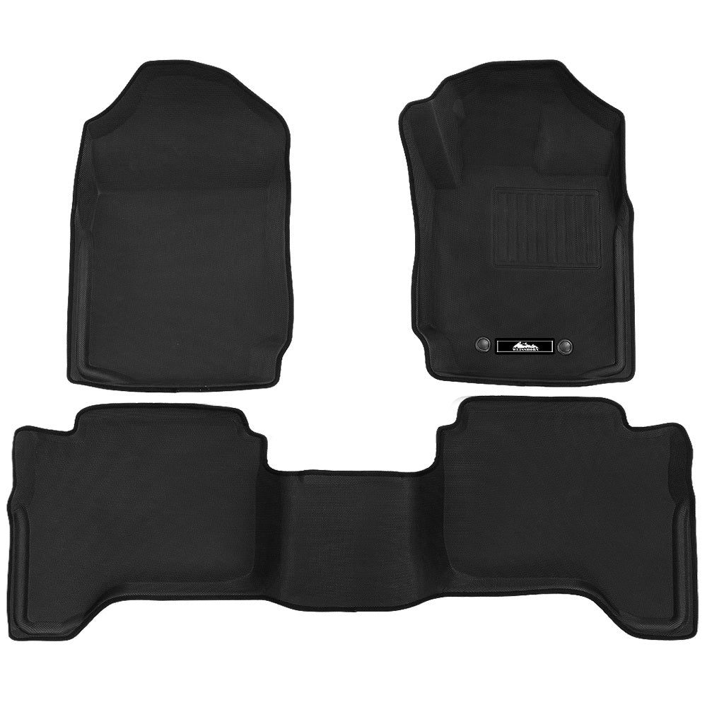 Ford Ranger Car Floor Mats PX PX2 PX3 Dual Cab 2011-2019 3D Rubber - image1