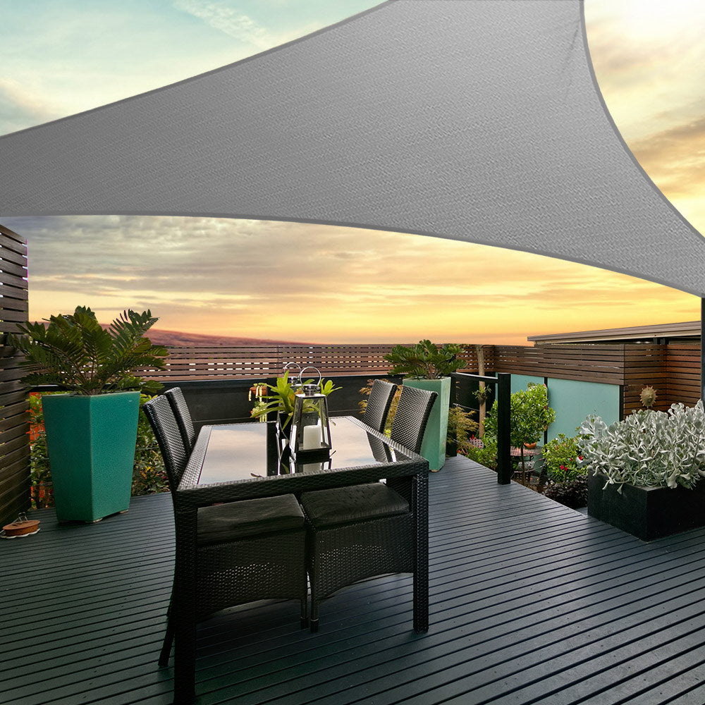 Sun Shade Sail Shadecloth Outdoor 280gsm 5x5x5m - image7