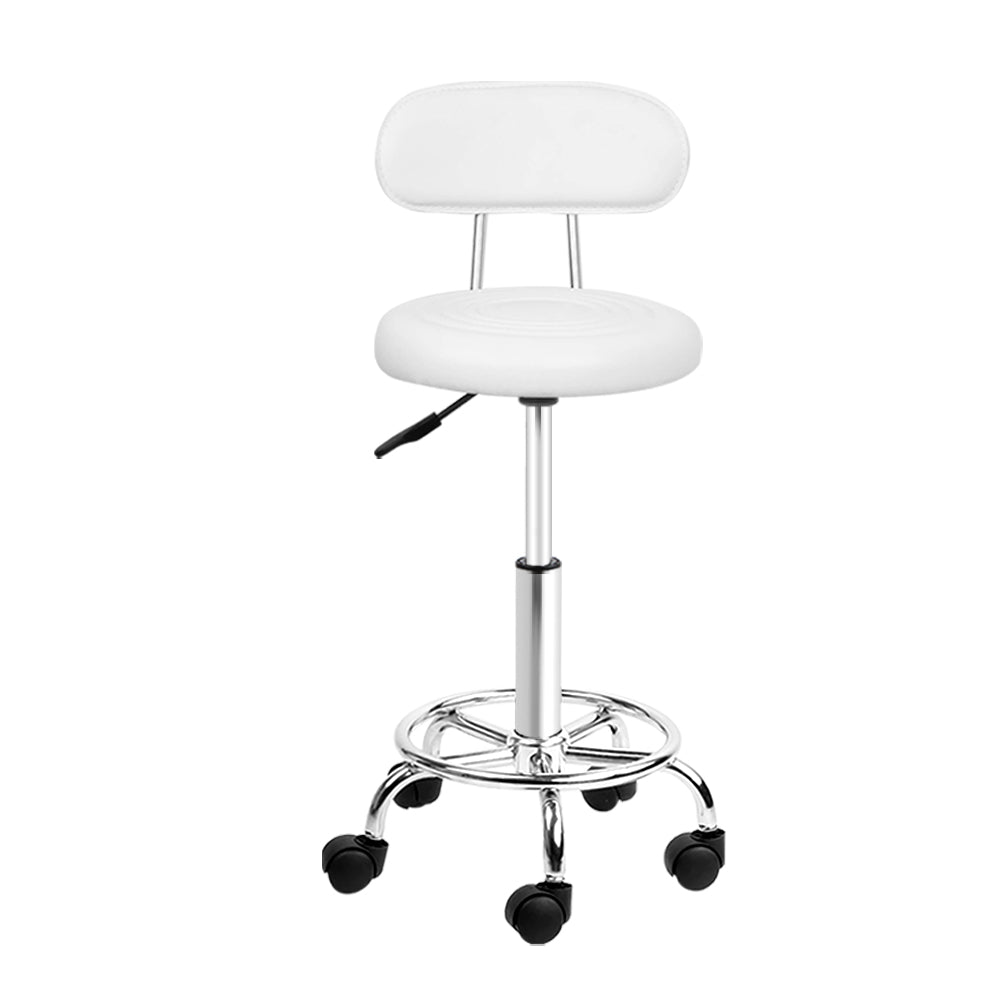 Salon Stool Swivel Barber Chair Backrest Hairdressing Hydraulic Height - image3