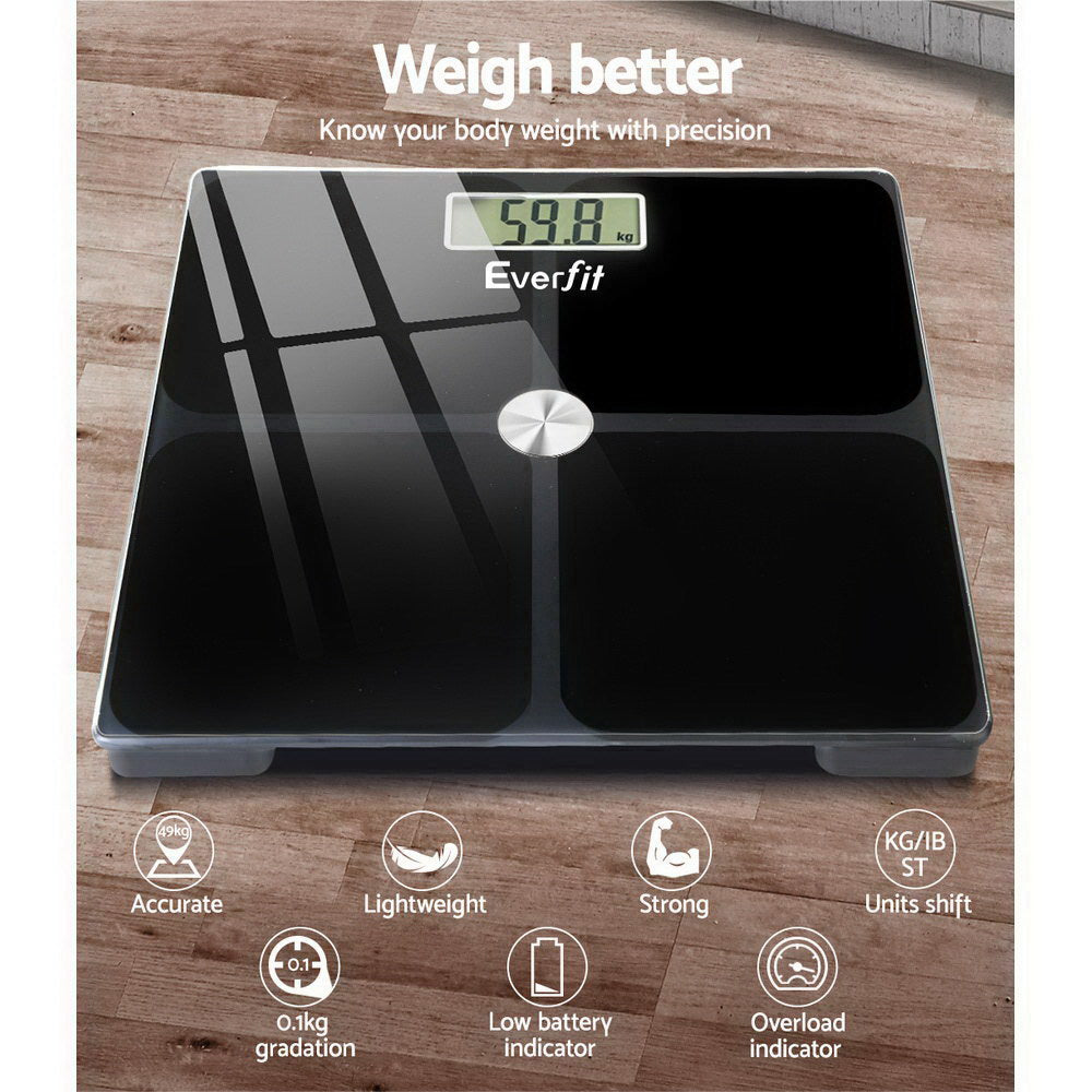 Bathroom Scales Digital Weighing Scale 180KG Electronic Monitor Tracker - image3