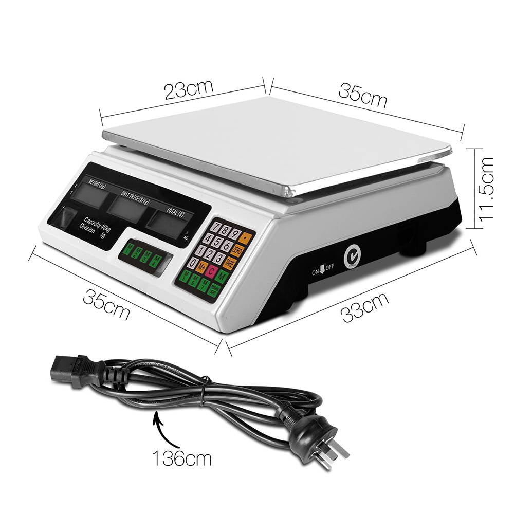 40KG Digital Kitchen Scale Electronic Scales Shop Market Commercial - image2