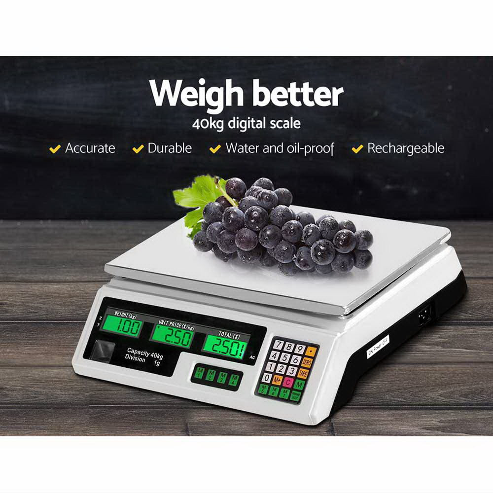 40KG Digital Kitchen Scale Electronic Scales Shop Market Commercial - image3