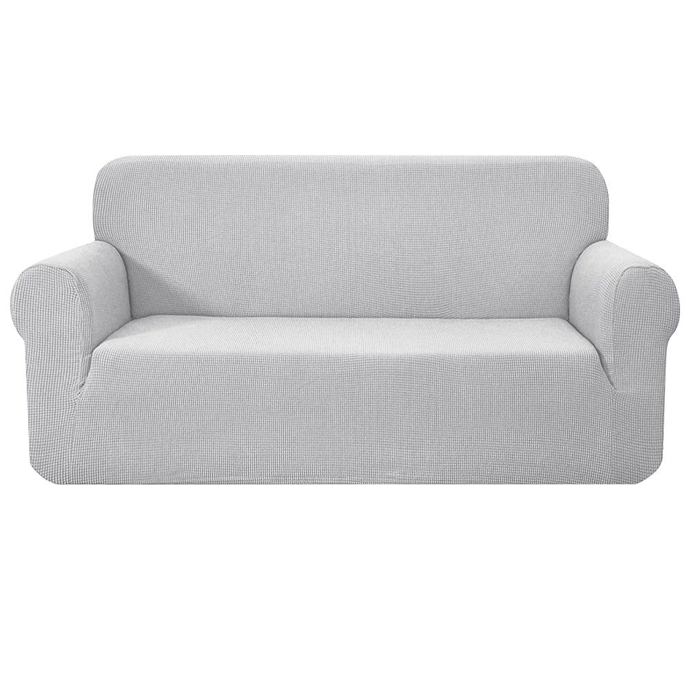 High Stretch Sofa Cover Couch Protector Slipcovers 3 Seater Grey - image1