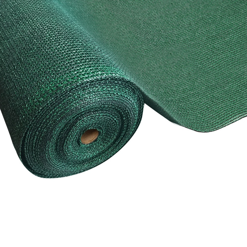 90% Sun Shade Cloth Shadecloth Sail Roll Mesh 3.66x10m 195gsm Green - image1