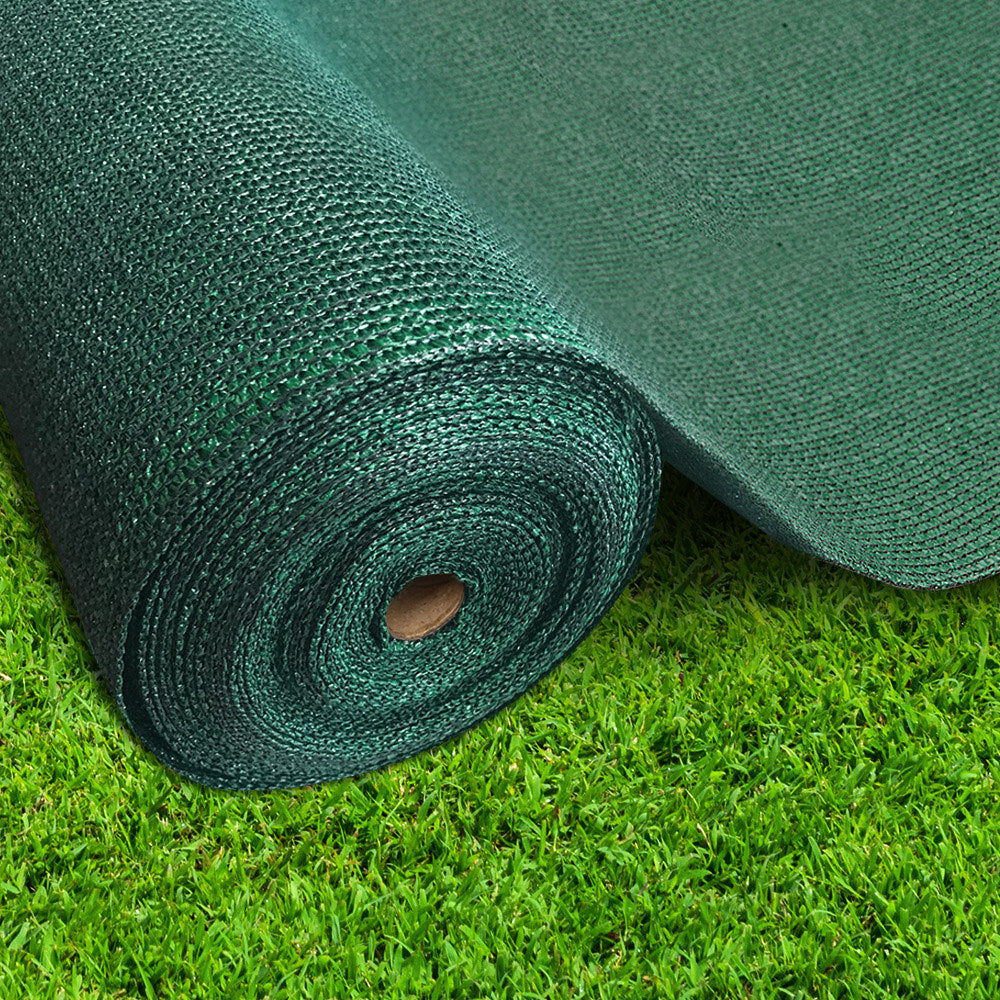 50% Sun Shade Cloth Shadecloth Sail Roll Mesh 3.66x20m 100gsm Green - image7