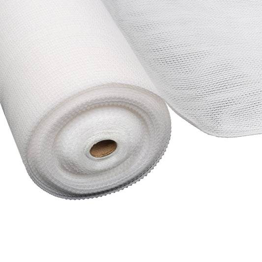 3.66x30m 30% UV Shade Cloth Shadecloth Sail Garden Mesh Roll Outdoor White - image1