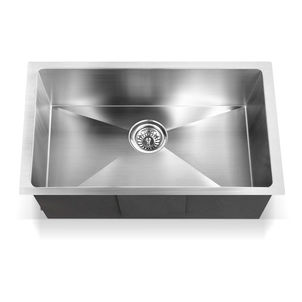 Stainless Steel Kitchen Sink 700X450MM Under/Topmount Sinks Laundry Bowl Silver - image3