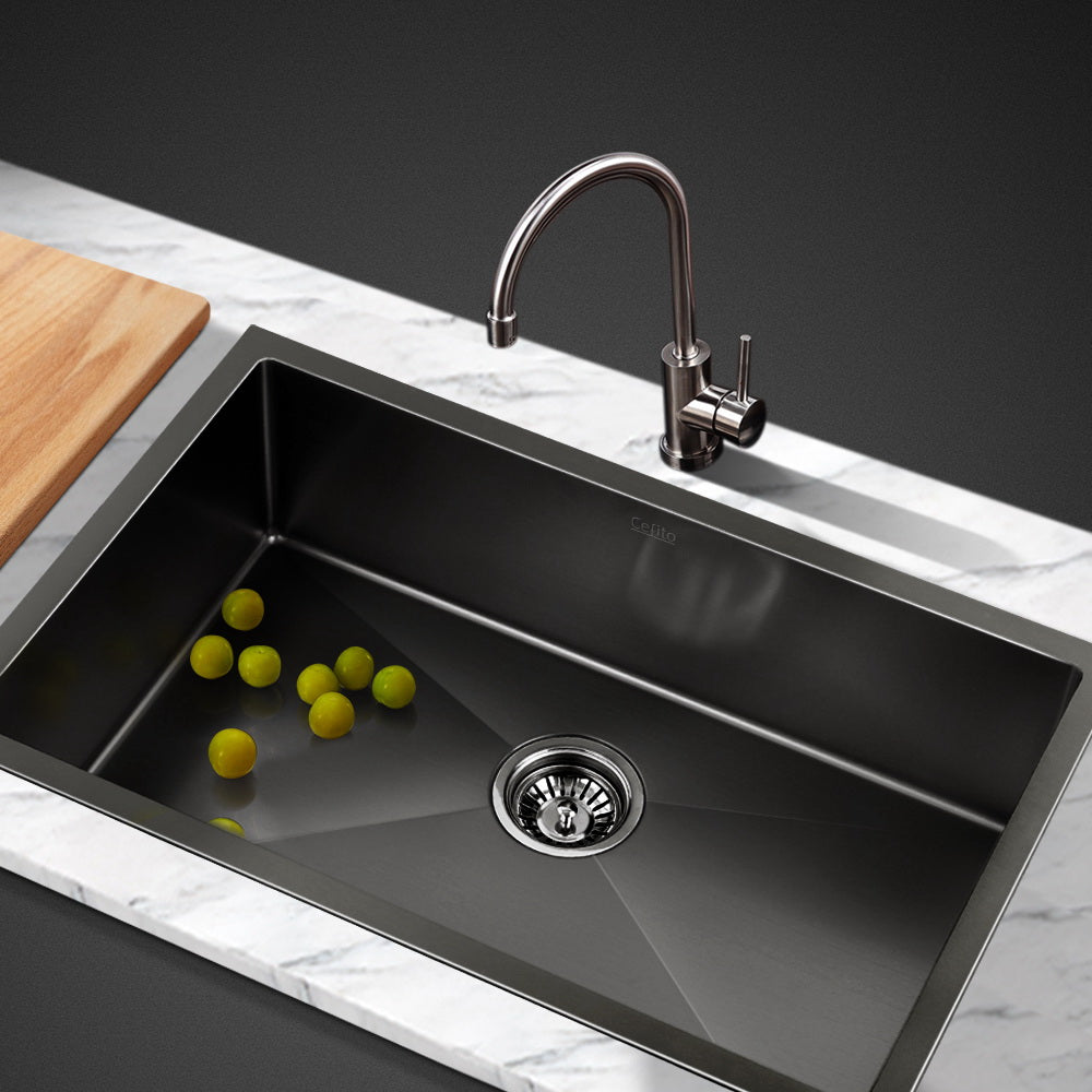 700x450mm Nano Stainless Steel Kitchen Sink - image8