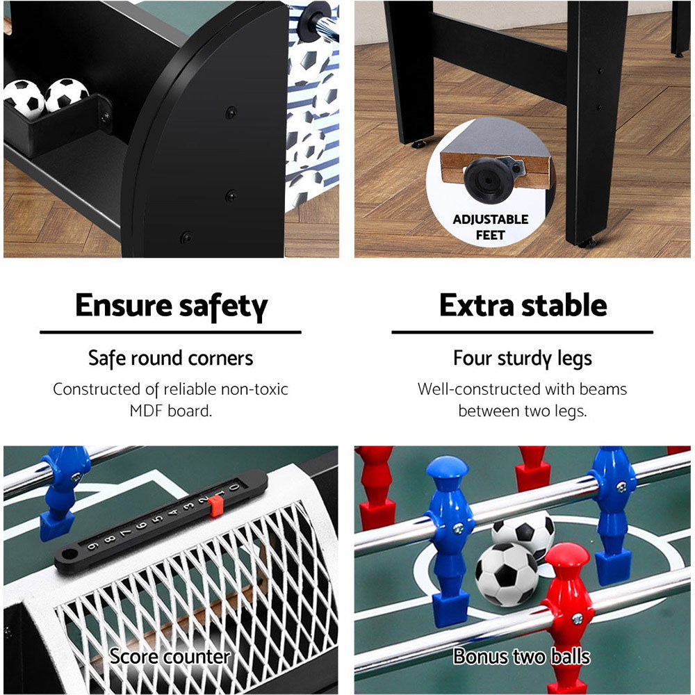 4FT Soccer Table Foosball Football Game Home Party Pub Size Kids Adult Toy Gift - image6