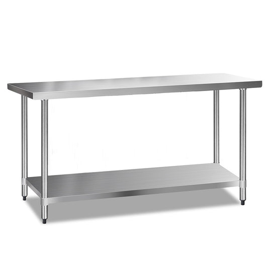 1829 x 610mm Commercial Stainless Steel Kitchen Bench - image1