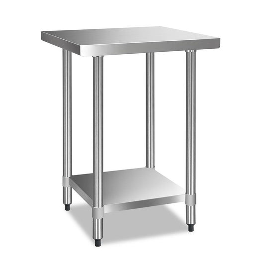 610 x 610m Commercial Stainless Steel Kitchen Bench - image1