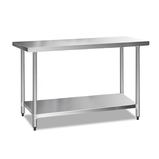 610 x 1524mm Commercial Stainless Steel Kitchen Bench - image1
