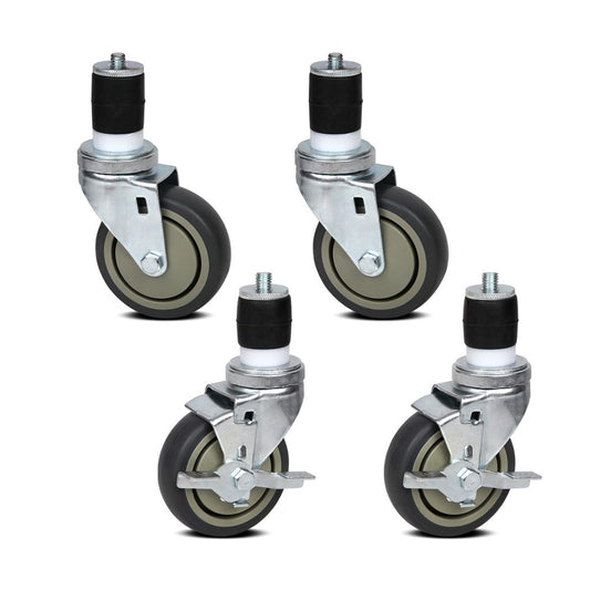 Set of 4  Swivel Castor Wheels - image1