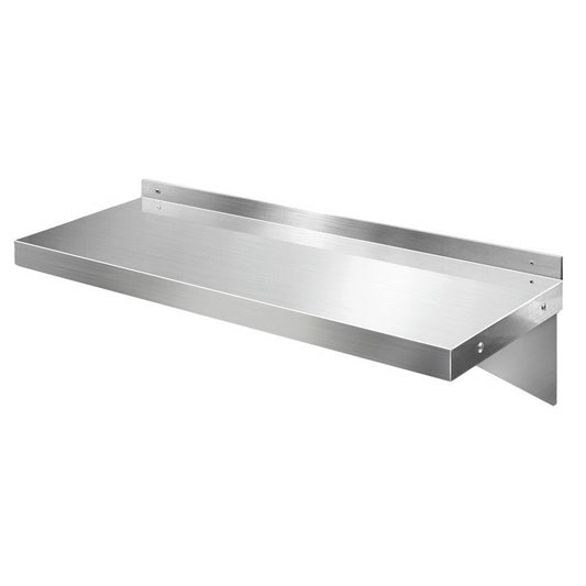 Stainless Steel Wall Shelf Kitchen Shelves Rack Mounted Display Shelving 900mm - image1