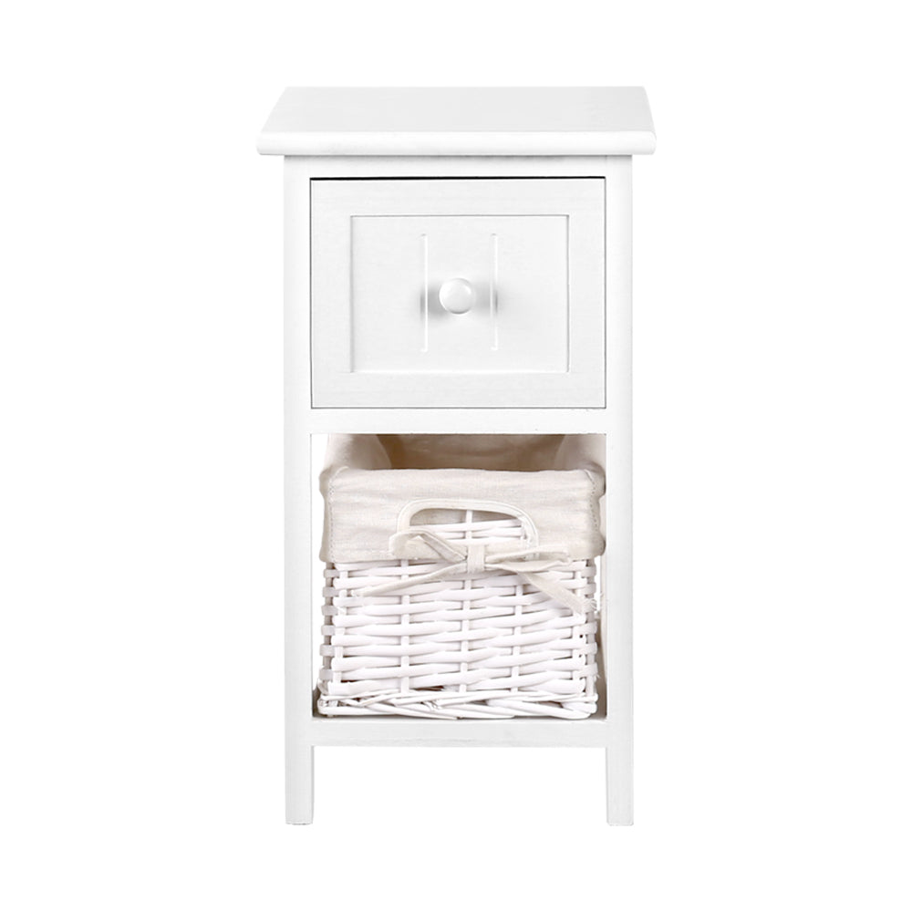 2 PCS Ariss Bedside Table - White - image3