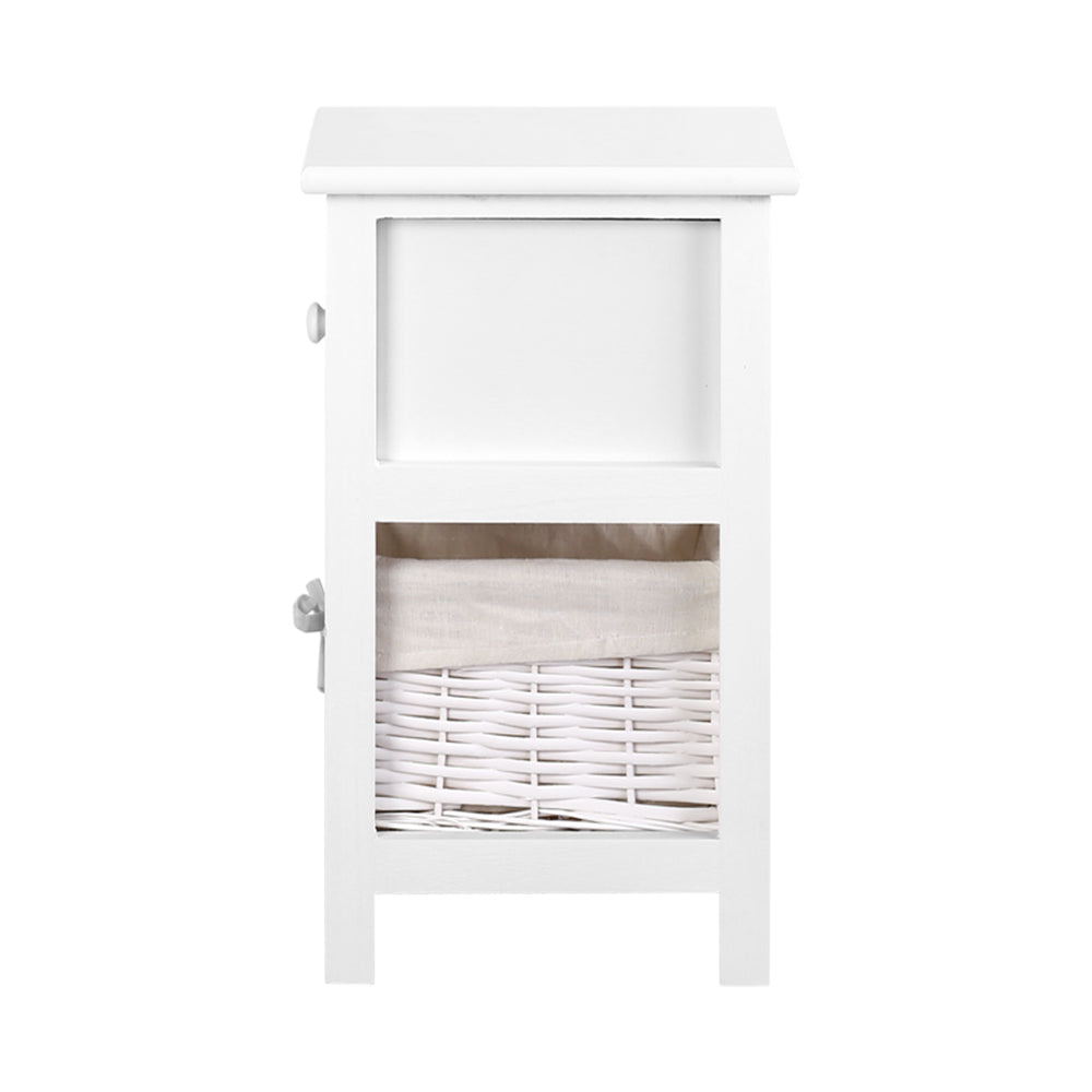 2 PCS Ariss Bedside Table - White - image4