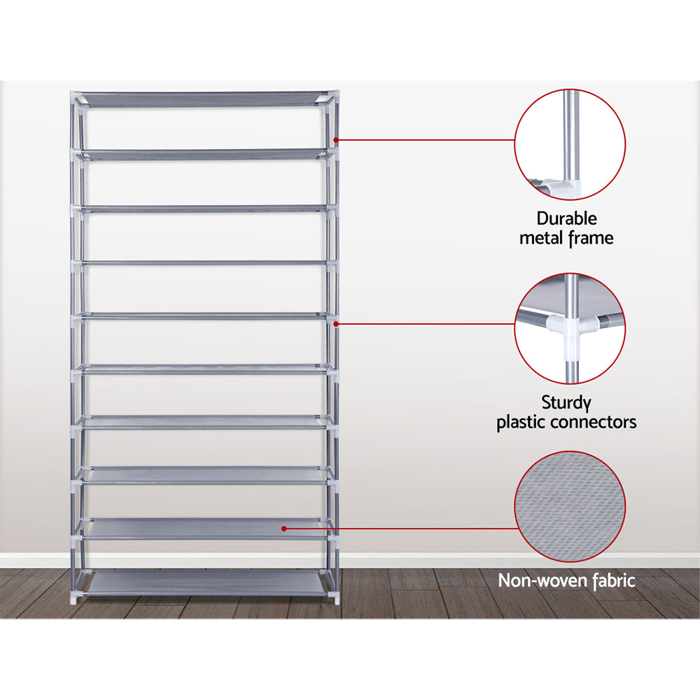 10 Tier Stackable Shoe Rack - image6