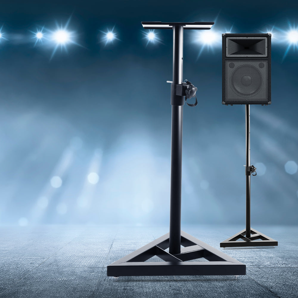 Set of 2 120CM Surround Sound Speaker Stand - Black - image8