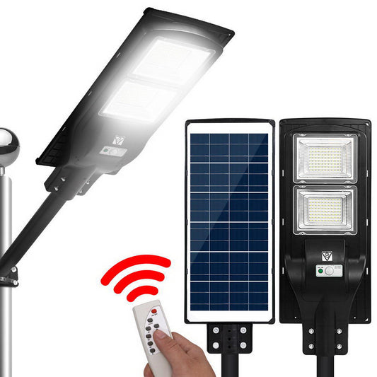 LED Solar Street Flood Light Motion Sensor Remote Outdoor Garden Lamp Lights 120W - image1