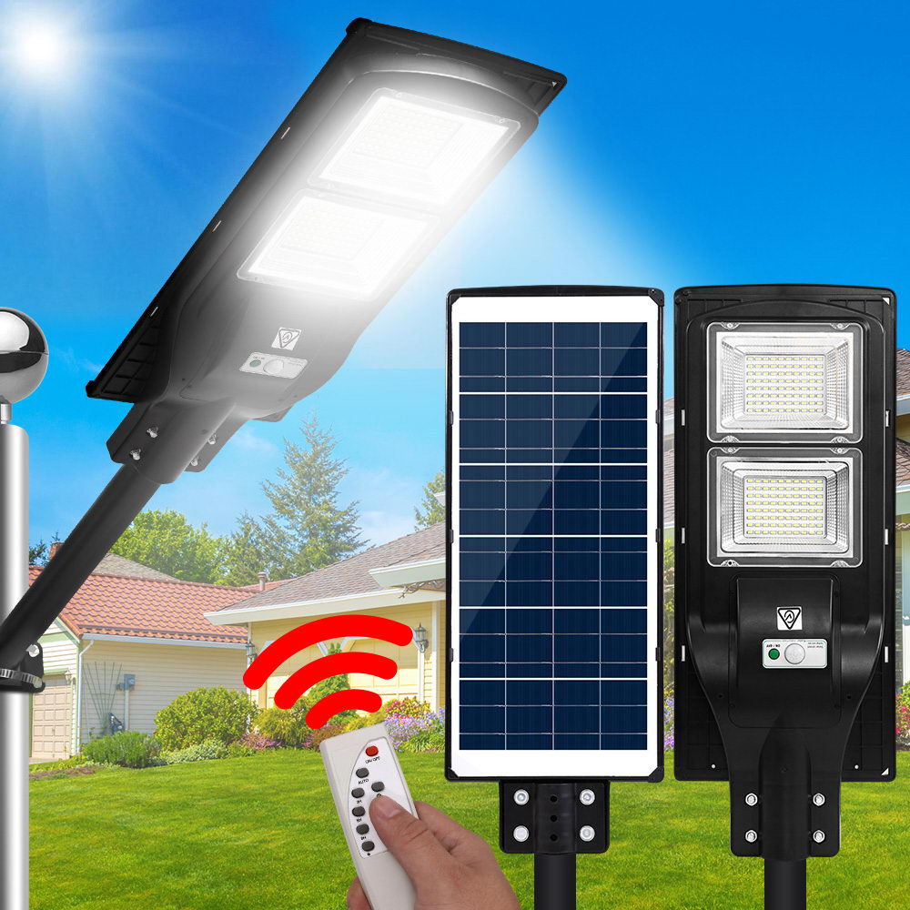 LED Solar Street Flood Light Motion Sensor Remote Outdoor Garden Lamp Lights 120W - image7