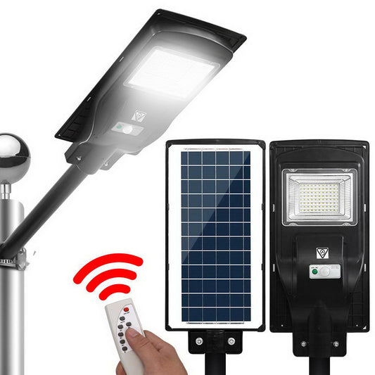 LED Solar Street Flood Light Motion Sensor Remote Outdoor Garden Lamp Lights 90W - image1