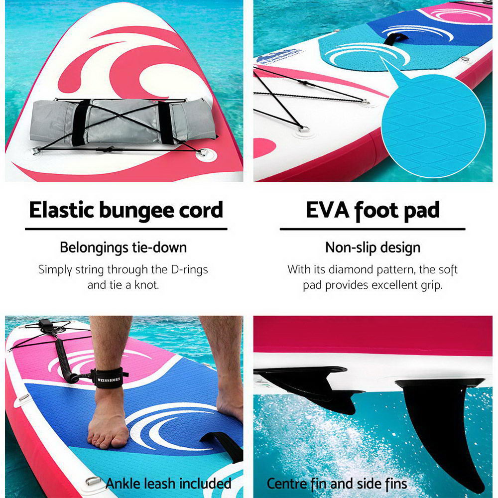 Stand Up Paddle Board 11ft Inflatable SUP Surfboard Paddleboard Kayak - image5