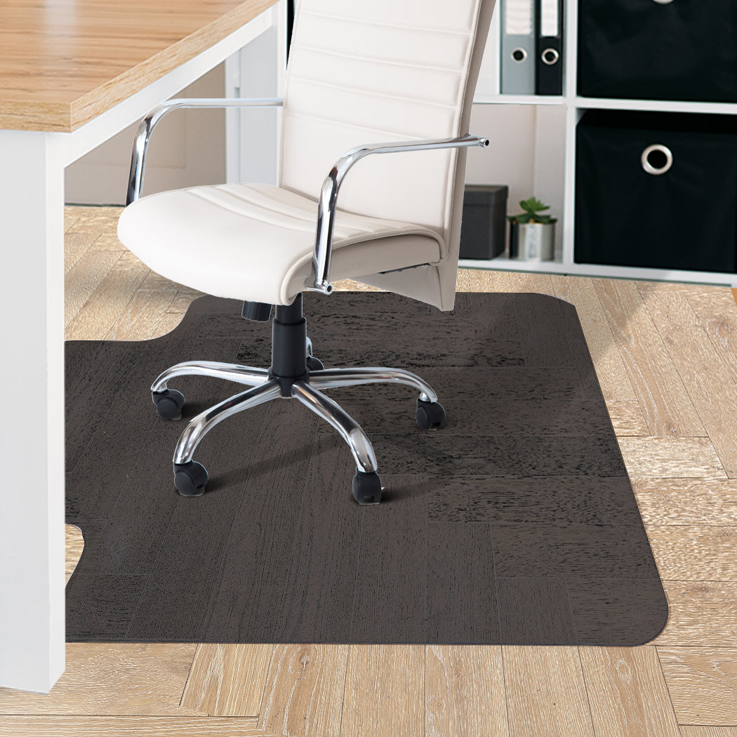 Chair Mat Carpet Hard Floor Protectors Home Office Room Computer Work PVC Mats No Pin Black - image8