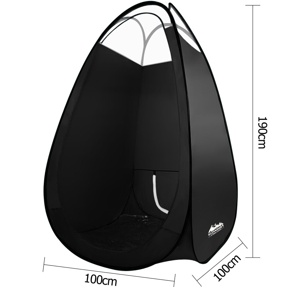 Portable Pop Up Tanning Tent - Black - image2