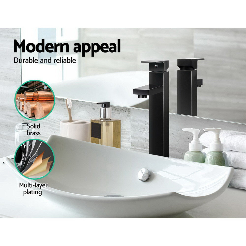 Basin Mixer Tap Faucet Black - image4