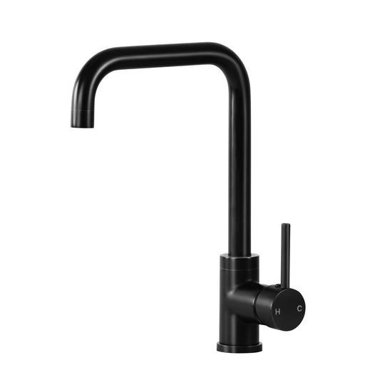 Mixer Kitchen Faucet Tap Swivel Spout Black - image1