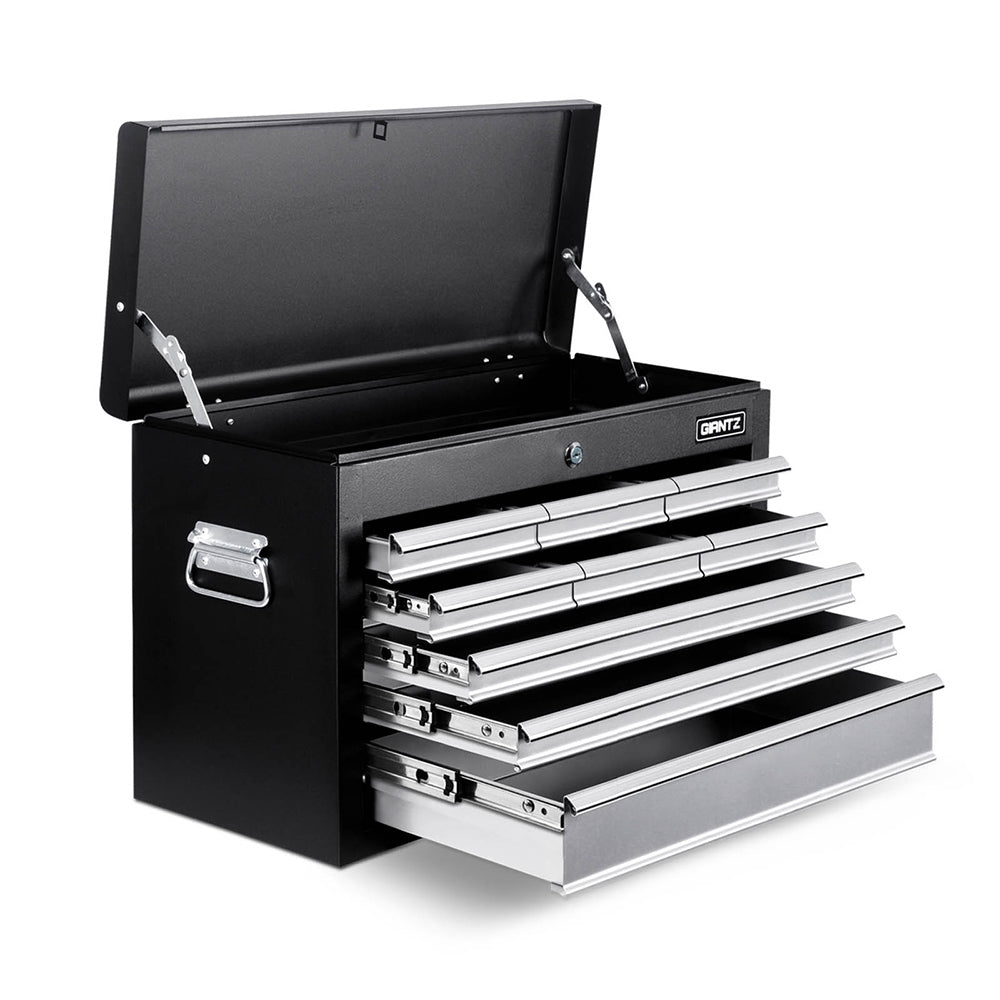 9 Drawer Mechanic Tool Box Storage - Black & Grey - image1