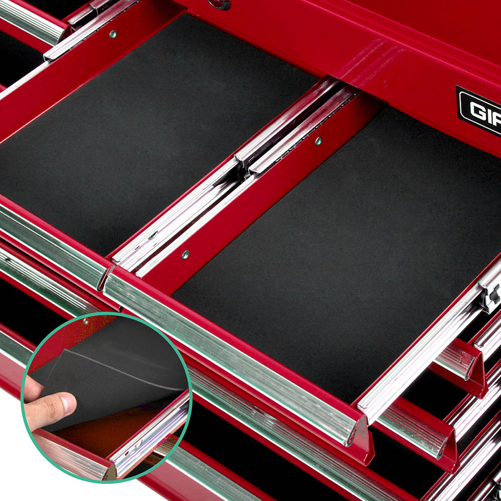 9 Drawer Mechanic Tool Box Storage - Red - image13