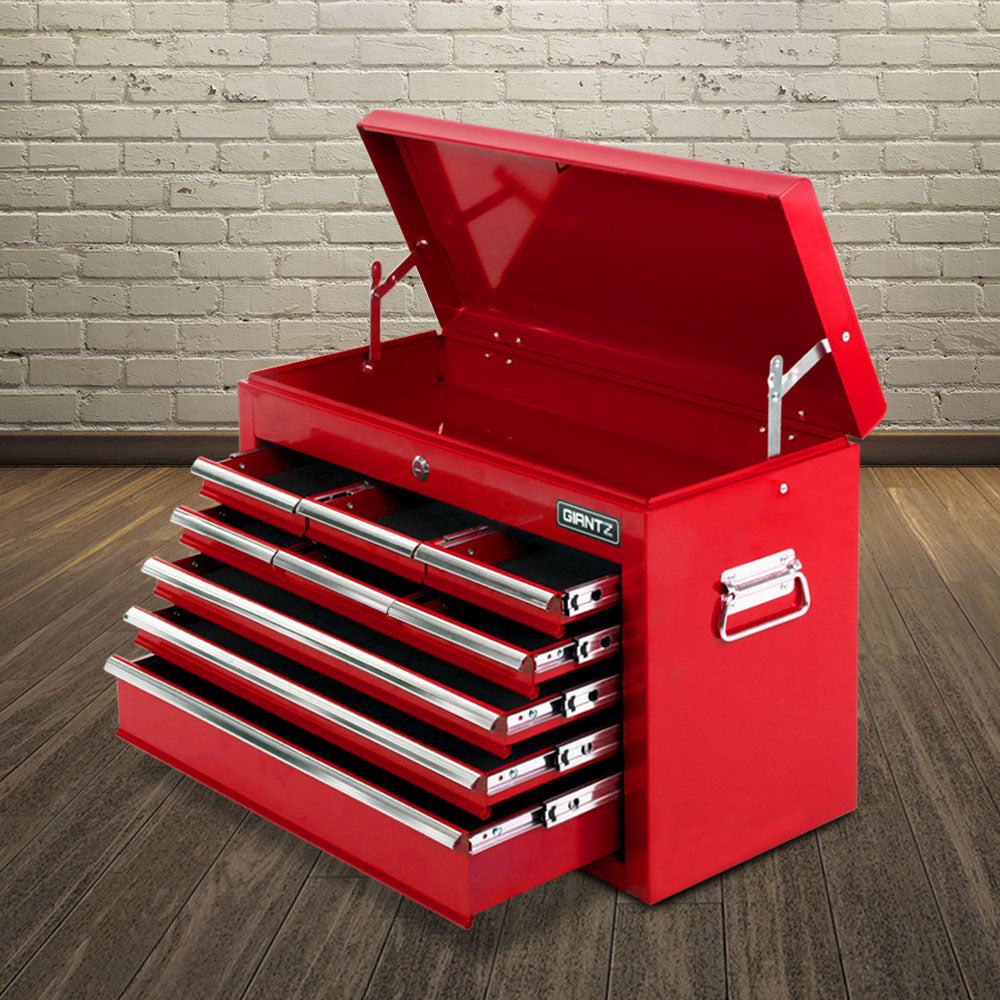 9 Drawer Mechanic Tool Box Storage - Red - image14