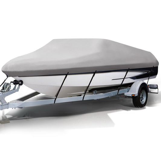 16 - 18.5 foot Waterproof Boat Cover - Grey - image1