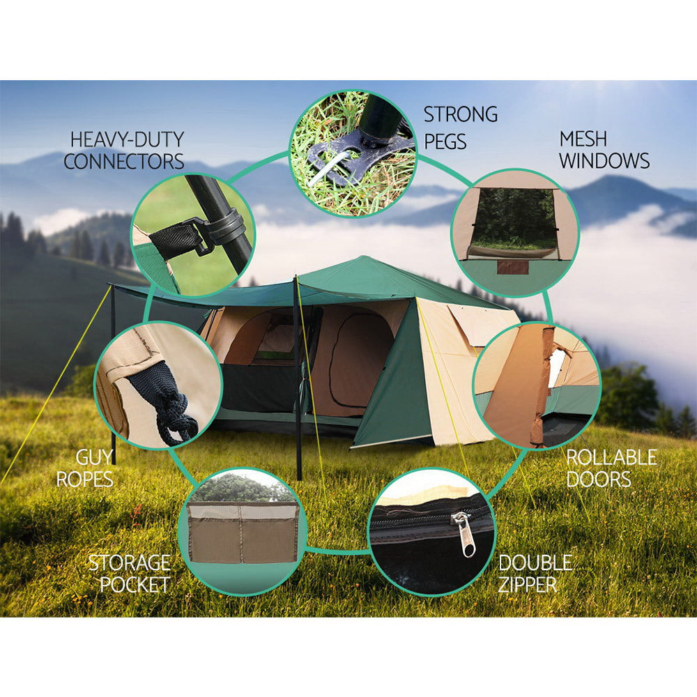 Instant Up Camping Tent 8 Person Pop up Tents Family Hiking Dome Camp - image6