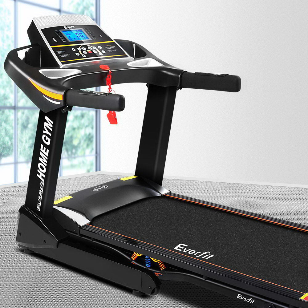 Everfit Electric Treadmill 48cm Incline Running Home Gym Fitness Machine Black - image7