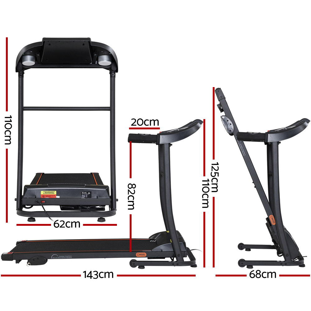 Everfit Electric Treadmill Incline Home Gym Exercise Machine Fitness 400mm - image2