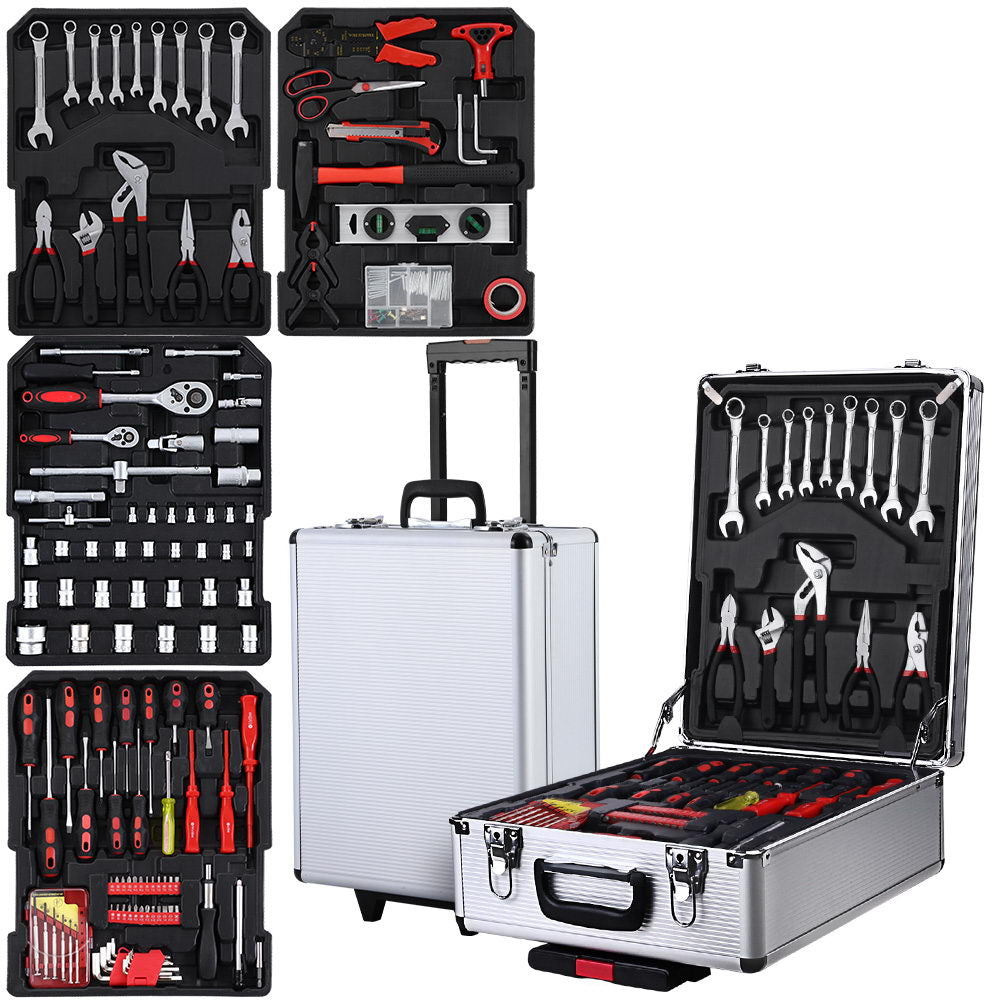 786pcs Tool Kit Trolley Case Mechanics Box Toolbox Portable DIY Set SL - image1