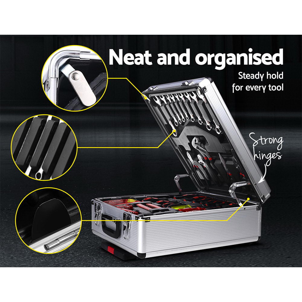 786pcs Tool Kit Trolley Case Mechanics Box Toolbox Portable DIY Set SL - image3